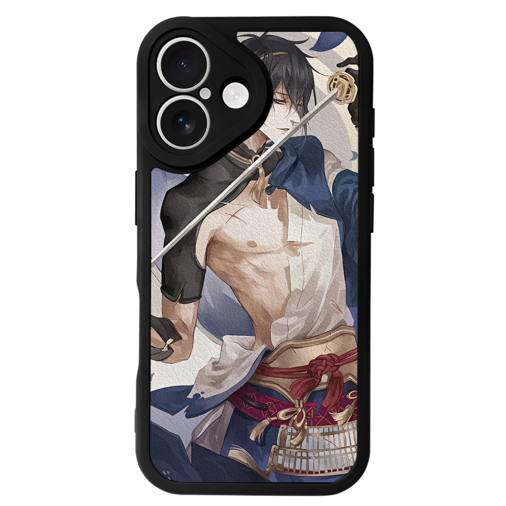 （画像用） 刀剣乱舞 Touken Ranbu 【iPhone 16シリーズ対応】シリコンスマホケース（レザー調） 材質：シリコン